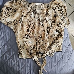 Leopard Print Women's Top